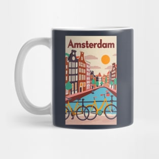 A Vintage Travel Art of Amsterdam - Netherlands Mug